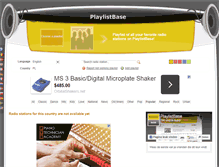 Tablet Screenshot of pl.playlistbase.com